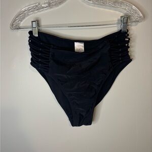 Xhilaration Black Bikini Bottom, high waist, excellent condition